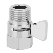 G1/2 Zoll Kupfer-Duschabsperrventil, Wassersparer, Knopf-Design