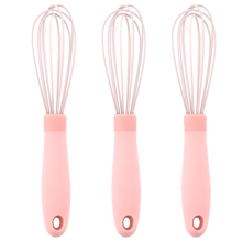 Batedor de cozinha profissional, em silicone resistente ao calor, ideal para misturar molhos e sobremesas, com nylon durável de alta qualidade,