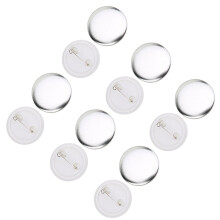 37mm Badge Pin Back Making Kit 100 Sets DIY Craft Supplies Badge Parts