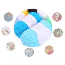 12 Color Milk Cotton Yarn, 50g Each, 2mm Diameter, Baby Crochet Thread