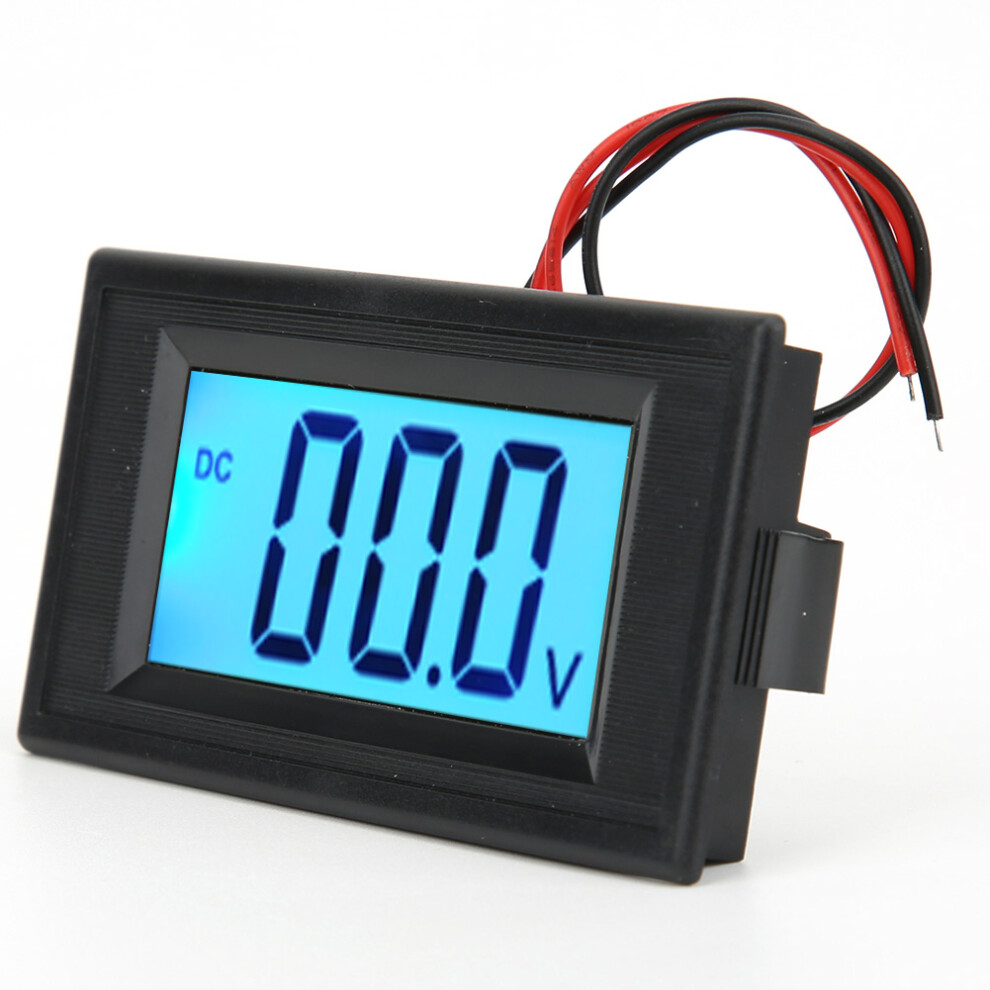 Yb5135d Lcd Digital Volt Tester 7V-30V Blue Backlight 80X42mm 7681362542563