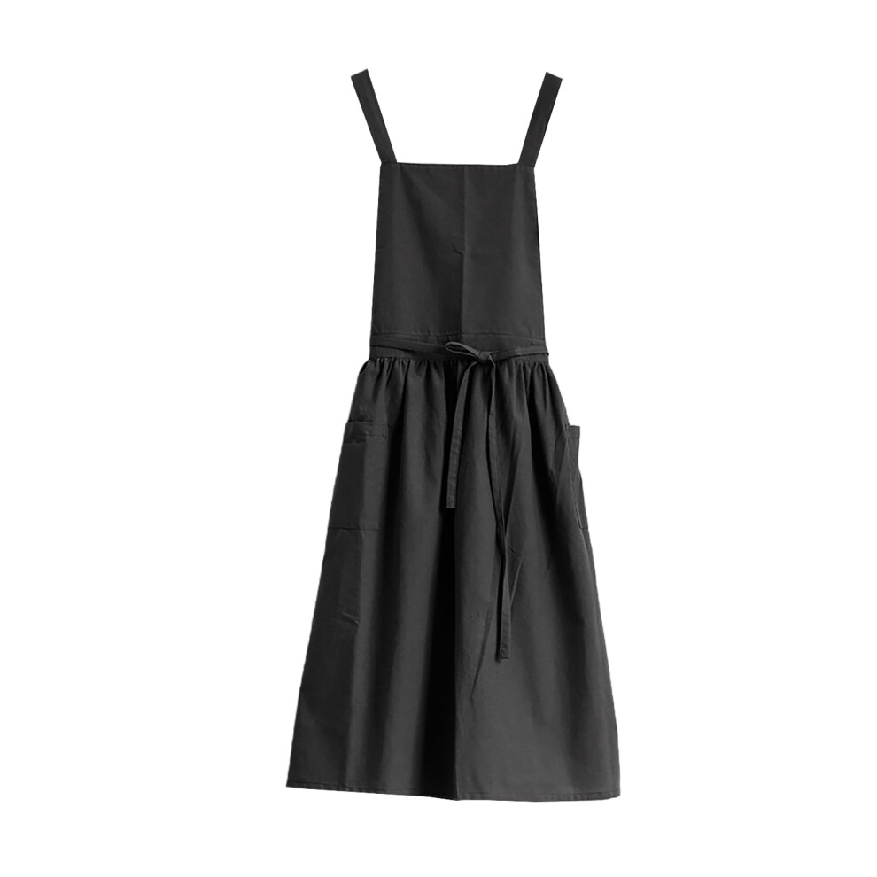 Kitchen Apron, Adjust Waistband Waterproof Coffee-Black-image-OPC-PN2RZWC-NEW