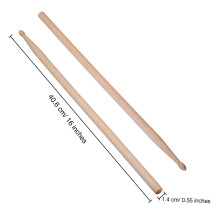 3 Pairs 5A Maple Drum Sticks with Carry Bag for Beginners & Pros