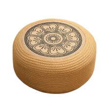 Outdoor Pouf, Waterproof Outdoor Stool for Patio and Garden, Seat Cushion for Living Area, Coastal Ambience, Pool Area and Outdoor Use Black 40cm