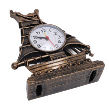 Antike Segelboot-Uhr Modell - 21x17cm Kunststoffdekoration, Pflegeleicht