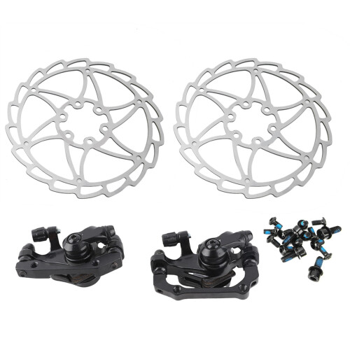 Edelstahl-Scheibenbremszange-Set für Mountainbikes, Schwarz 1
