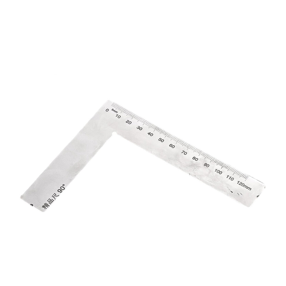 Multipurpose Angled Gauge Tool Rustproof Stainless Steel Design Lightweight For Technical Drafting Construction Crafting Angled Scale 90 Degrees 9339159311417