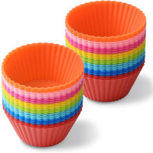 Antihaft-Muffinförmchen, hitzebeständiges, flexibles Silikon, wiederverwendbare Silikon-Backförmchen zum Eierkochen, Backen von Muffins und