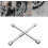 Efficient Tire Lug Nut Wrench with 4 Way Design, Suitable for Various Vehicle Types 2