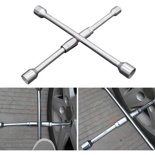 Efficient Tire Lug Nut Wrench with 4 Way Design, Suitable for Various Vehicle Types 2