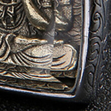 Edelstahl-Buddha-Anhänger Ethnischer Stil Amulett Schmuck Geschenk