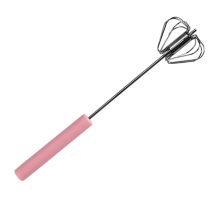 Schneebesen mit Silikonbeschichtung, robuste Edelstahlkonstruktion und ergonomisch geformter, schmaler Griff für einfache Handhabung,