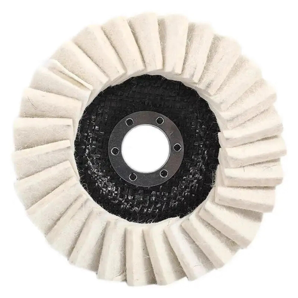 115Mm 125Mm Polishing Wheels 5Inch Flap Felt Louver Disc Angle Grinder Wool Buffing Wheel Metal Waxing(115Mm) 9339159311745