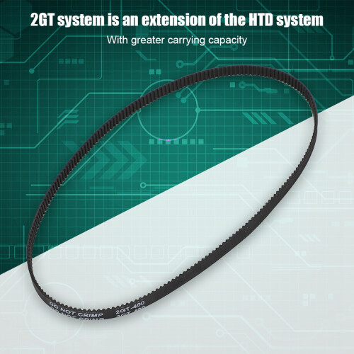 Durable GT2-6-400MM Rubber Timing Belt for 3D Printer 5-Pack 2