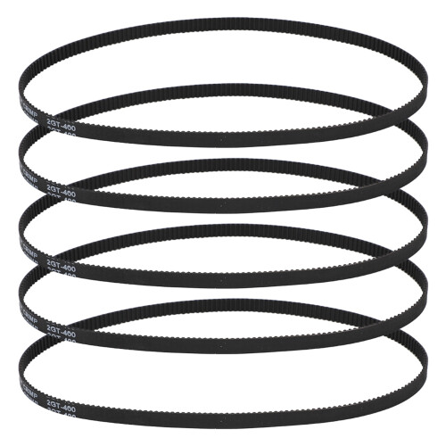 Durable GT2-6-400MM Rubber Timing Belt for 3D Printer 5-Pack 1