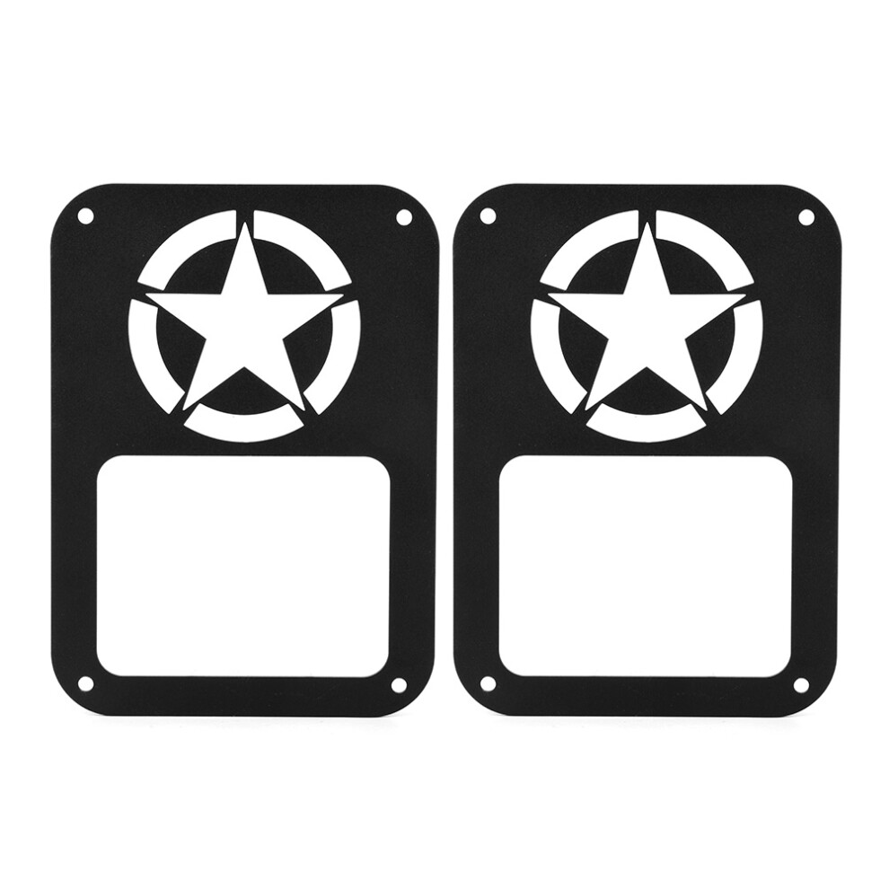 Aluminium Alloy Rear Tail Cover Fit For Jeep Wrangler Jk 07-18 Light 8731362549082