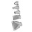 Portable Bluetooth Speaker 15W 11H Battery White Finish 6