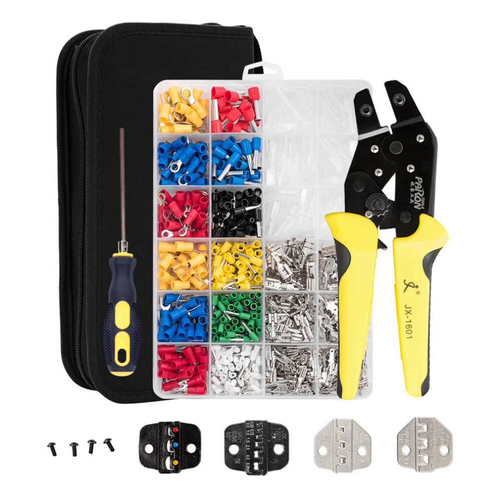 Wire Terminals Crimping Tool Kit 850Pcs 0.5-6.0Mmâ² Insulated Terminals 9471362549932