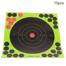 Glow Shot Schießtargets für Pistole & Gewehr – 20cm Papier, Leuchtend fluoreszierend