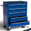 AREBOS AREBOS 5-Drawer Tool Cabinet Garage Tool Chest with Wheels Workshop Tool Storage Lockable Blue 1