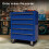 AREBOS AREBOS 5-Drawer Tool Cabinet Garage Tool Chest with Wheels Workshop Tool Storage Lockable Blue 5