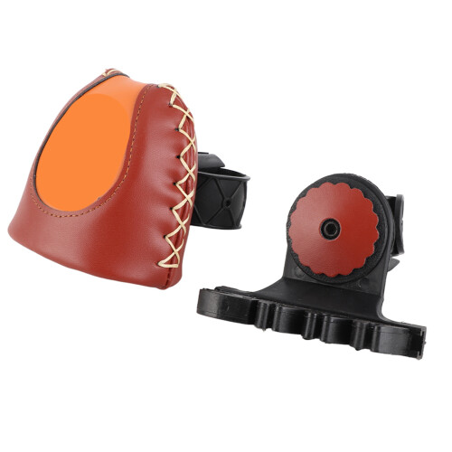 Quick Release 6 Arrows Archery Quiver Leather EVA Rubber Red Orange Sizes Available