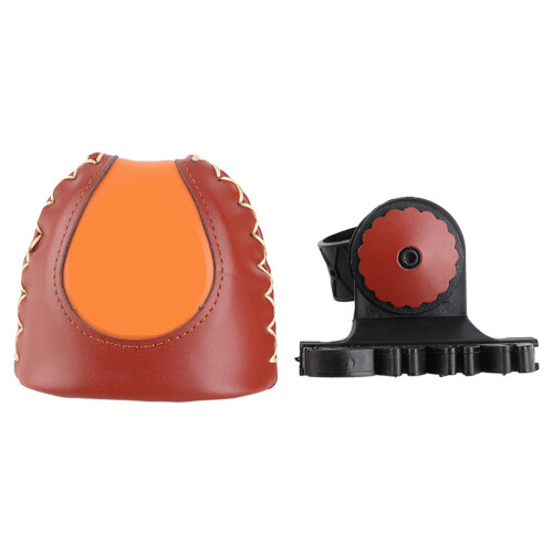 Quick Release 6 Arrows Archery Quiver Leather EVA Rubber Red Orange Sizes Available 1