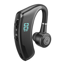Bluetooth Headset Single Ear Built-In Mic Rotatable for Running Indoor Black, 72x60x21mm