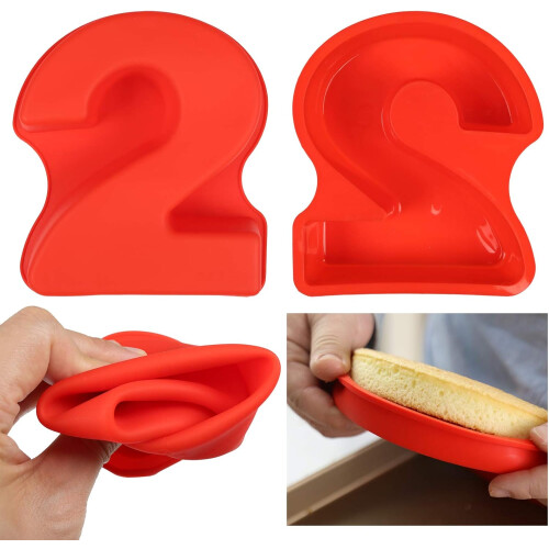 DIY Baking Companion, Ταψί για κέικ με αριθμούς 20X25cm, Σιλικόνη τροφίμων, Αντικολλητικά 1