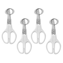 Perfekte Eierzubereitung: Eierschalenschneider aus Edelstahl, Wachteleierschere, komfortable ABS-Griffe und ein All-in-One-Eiertrenner-Set, ideal für