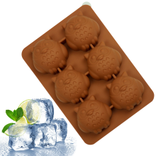 Stilvolle Eiswürfelform in Eulenform, flexibel und antihaftbeschichtet, geeignet für die Schokoladenherstellung, Trüffelherstellung und