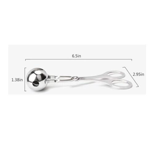 Εργαλείο για Cake Pops, Αντικολλητικό Κεφτεδάκι από Ανοξείδωτο Ατσάλι 304, Λείο