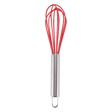 Fouet en silicone résistant à la chaleur, manche ergonomique, ustensile de cuisine antiadhésif en acier inoxydable, facile à nettoyer et