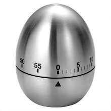 Präziser Küchentimer, Eieruhr aus Edelstahl mit Handaufzug, langlebiger 60-Minuten-Countdown-Timer, keine Batterien zum Kochen erforderlich, S