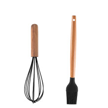 Fouet de cuisine, soudure sans joint, résistant à la chaleur, silicone antiadhésif, facile à nettoyer, matériau de qualité alimentaire,