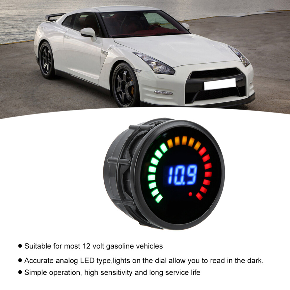 Digital 52Mm 2In Led Oil Temp Gauge With Smoked Dial For 12V Vehicles 8761362553932