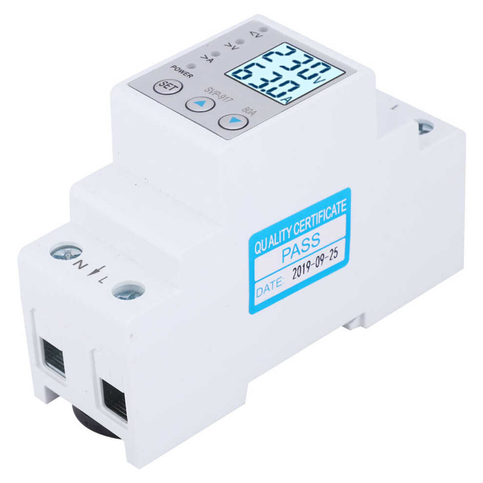 80A Single Phase Auto Recovery Voltage Protector With Power Display 5031362555995