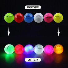 LED leuchtende Golfbälle 6 Stück Nachts leuchtende Golfbälle für Sichtbarkeit & Spaß