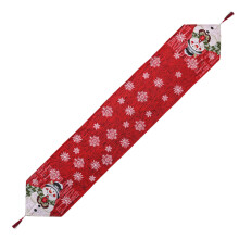Xmas Table Cover Placemat Snowman Pattern Tablecloth Restaurant