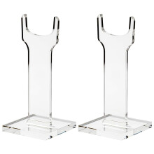 2 Pieces Acrylic Rifle Display Holders, Clear Stand For Firearms, Secure Square Base For Angled Or Straight Display Of Collectible Rifles