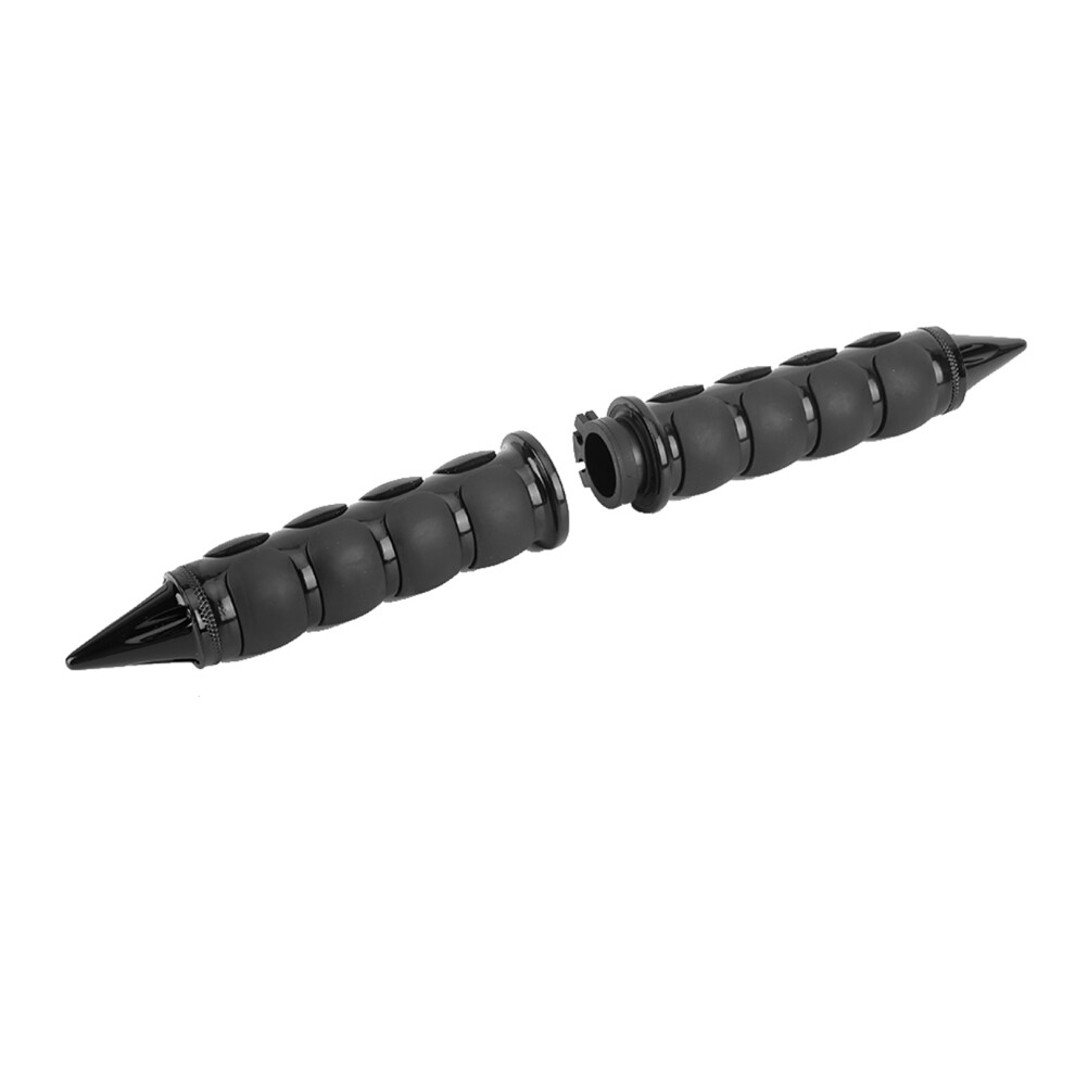 Motorcycle Handlebar Grips 25Mm 1In Aluminum Rubber Fit For Yamaha Black 5011362558004