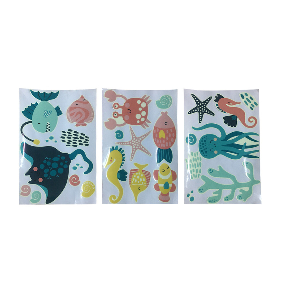 3 Pieces Luminous Sticker Glowing Wallpapers Sticky Paper Fluorescent