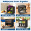 Double Layer Large Bread Box for Kitchen Counter, Wooden Corner Bread Storage Container with Acrylic Window, Black 4