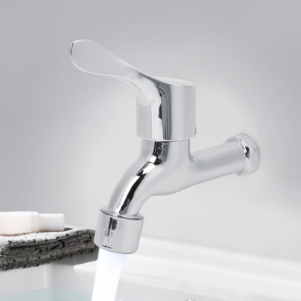 G1/2In Chrome Plated Zinc Alloy Water Tap For Bathroom & Kitchen 8421362558633