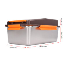 Antihaftbeschichtete Backform mit Deckel, versiegelt zum Schutz vor Feuchtigkeit und Schädlingen, wiederverwendbare Lunchbox mit mehreren Fächern