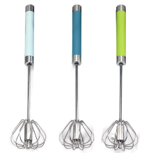 Tidsbesparende køkkenredskab, non-stick æggeblander, halvautomatisk blender til hurtig og nem blanding (3 stk.)