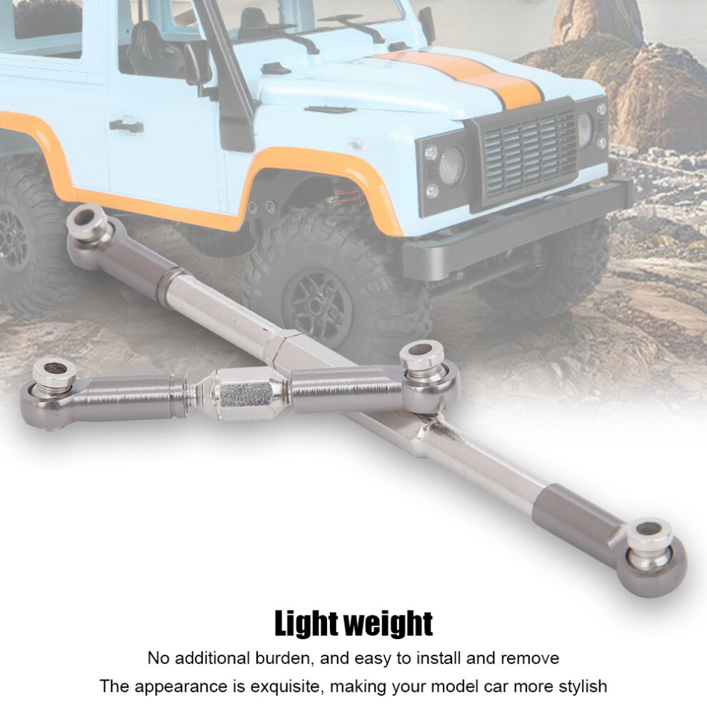 Metal Steering Rod Group For Mn D90 Mn-91 Fj-45 Rc Military Truck Silver 5061362558481