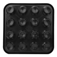 Pool Billiard Ball Storage Box Holds 16 Balls Durable Plastic Black