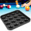 Pool Billiard Ball Storage Box Holds 16 Balls Durable Plastic Black 8