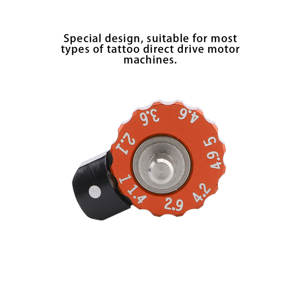 1-5mm Adjustable Alloy Rotary Tattoo Eccentric Wheel Orange